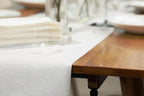 American Homestead Paper Table Runner Roll - 78 ft. Disposable Linen-Like Table Cover Roll - 20 Perforated Table Runners (16" x 48") for Parties, Weddings, and Events - Ivory