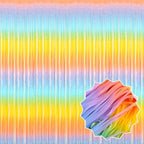 6 Pack Light Rainbow Foil Fringe Curtains Backdrop, 3.28 x 8.2 Ft Metallic Streamers Tinsel Curtains Background for Photo Booth, Birthday, Weddings, Carnivals, Graduation, Themed Party Decorations