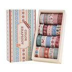 20 Rolls Bohemia Theme Washi Tape Set,Writable Decorative Tapes for Scrapbooking, Bible Journaling, Bullet Journaling, 0.6"x79" per Roll