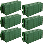6 Pcs Floral Foam Cage, 11.8" x 4.5" x 3.1" Rectangle Flower Cage Holders with Floral Foam, Floral Arrangement Cage for Artificial Flowers, Fresh Flowers and Home Decoration