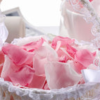 180 PCS Real Pink White Rose Flower Petals Confetti for Wedding to Throw, 1.75oz Freeze Dried Rose Petal for Proposal Centerpieces Romantic Night Decor