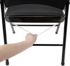 Peomeise Stretch Spandex Folding Chair Cover for Wedding Party Dining Banquet Event (White,6pcs)