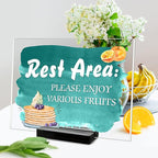 Acrylic Sign Stand Card Holder, 10 PCS Place Sign Holders with Card Slot, Stands for Acrylic Signs, Table Numbers Display Stands for Meeting/Menu/Table Numbers (Black)