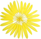 FeelfunFeather 120pcs Yellow Goose Cochettes Feather Natural Bulk 4-6 inch 10-15cm for Wedding Party Christmas Halloween Decorations DIY Crafts Goose Cochettes Feather