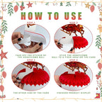 12Pcs Christmas Honeycomb Centerpieces Christmas Table Toppers Decorations Christmas Tree,Snowman,Gingerbread for Holiday Christmas Party Supplies