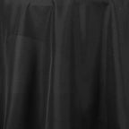 Efavormart Round Tablecloth, 120 Inch Stain & Wrinkle Resistant Washable Table Cloth, Decorative Polyester Fabric Table Cover for Banquet, Wedding, Dining - Black