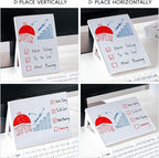 2 pcs Magnetic Dry Erase Board White Board, 8.3'' x 5.8'', Small Stand-Up or Hangable Desktop Dry Erase White Board, Mini Dry Erase Whiteboard Easel for Desk with a Marker