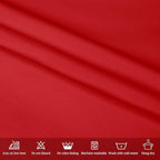 10 Pack Round Tablecloths - 120 Inch Red Polyester Cover for Round Tables, Stain and Wrinkle Resistant Washable Fabric Cloth for Wedding Banquet Parties