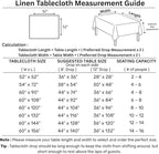 Solino Home Linen Tablecloth 52 x 52 Inch - 100% Pure Linen Silver Cloud Square Tablecloth - Fete, Machine Washable Table Throw for Fall, Autumn, Thanksgiving