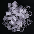 50 Pieces Table Skirt Clips Plastic Tablecloth Clips for Outdoor Party Indoor Outdoor Events 0.8-1.2"