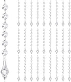 Nuenen 100 Pcs Acrylic Hanging Crystals for Centerpieces Chandelier Clear Crystal Garland Strands Ornament Acrylic Clear Beads Prisms Pendant for Christmas Tree Window Home Decoration(Lantern)