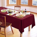 12 Pack Burgundy Tablecloths for Rectangle Tables 60 x 102 Inch Polyester Tablecloth 6 Foot Rectangle Table Cloth Wrinkle Resistant Washable Fabric Table Cover for Party Wedding Banquet Events