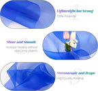 Crystal Organza Fabric Tulle 11 Inch by 50 Yards Sheer Tulle Rolls for DIY Craft Wedding Party Baby Shower Decor Gift Wrapping Party Supplies (Royal Blue)