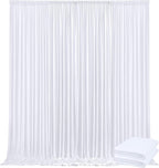 10x10ft Backdrop Curtains for Parties, 2 Panels 5x10ft Photography Backdrop Curtain with Rod Pocket,Backdrop Polyester Background Drapes,Wedding Backdrop Drapes for Birthday Baby Shower Home Decor