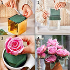 CCINEE Floral Foam Bricks,Florist Foam Green Blocks Supplies for Flower Arrangement DIY Craft,Pack of 5