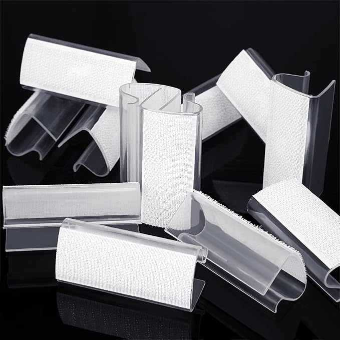 72 Pieces Table Skirting Clips Clear Tablecloth Clips for Indoor Outdoor Events Wedding Meeting Party Picnic Banquet