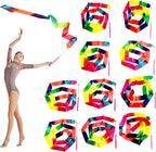 20 Pieces Ribbon Wands for Kids, 2 Meter Ribbon Dancer Wand, Dance Ribbons for Girls Party Favors, Rainbow Dancing Ribbon Decorations, Birthday Party Supplies, Gymnastics Wedding Dance Streamers
