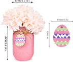 Easter Decorations, Easter Mason Jars Decoration, Easter Farmhouse Decor Dinning Rustic Table Centerpieces Decor for Home, Easter Decorations For The Home, Easter Centerpiece For Table