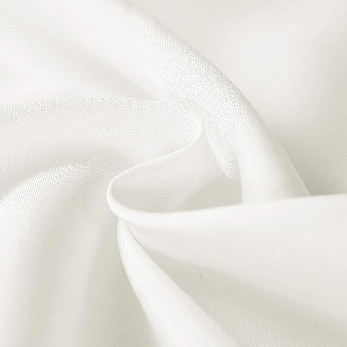 Rectangle Tablecloth 60x120 inch Washable Polyester Fabric Table Cloth for Wedding Party Dining Banquet Decoration（12 Pack 60x120, Ivory）
