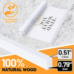 40x27 40x30 40x20 Poster Frame, Magnetic Light Wood Wooden Frame Hanger for Photo Picutre Canvas Artwork Art Print Wall Hanging (1 Pack, 40", White)