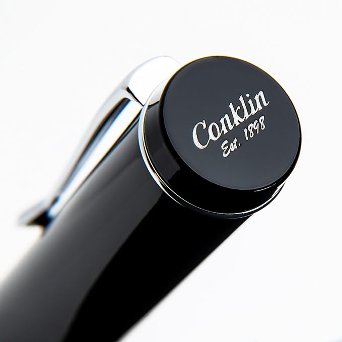 Conklin Duragraph Fountain Pen Orange Nights - Medium Nib, Elegant Writing Instrument with Vibrant Finish