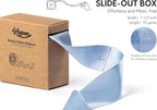 Blue Satin Ribbon Double-Faced Wired Ribbons for Gift Wrapping Flower Bouquet Bows Wedding Invitation Christmas Decor Crafts 1-1/2 Inch 10 Yards