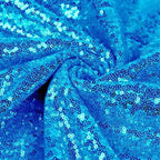 QueenDream Aqua Blue Tablecloth 60 x 102 Inch Sequin Tablecloth for Party Decorations Glitter Tablecloth for Bridal Baby Shower Wedding