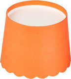 Panificio 3 Ounce Cupcake Wrappers, 200 Scalloped Baking Cups - Oven-Ready, Greaseproof, Orange Paper Cupcake Liners, Disposable, For Birthdays, Baby Showers, Or Weddings - Restaurantware