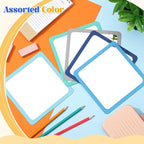 Dandat 10 Pcs Small Mirrors for Kids 6 x 6 Inch Square Shatter Proof Reflector Toddler Glass Plastic Reflector for Classroom DIY Craft Preschool Facial Expression (Blue-Gray Colors)