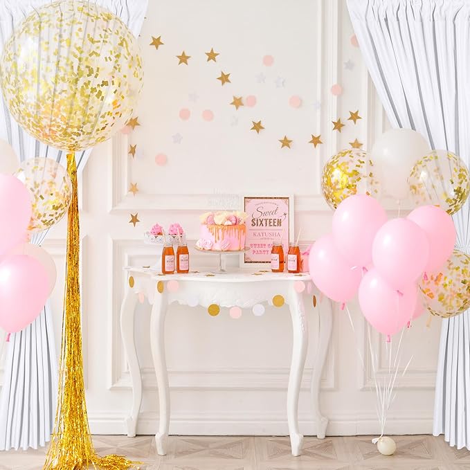 DWCN 10x10 FT White Backdrop Curtains for Parties, Photography Backdrop Drapes with Rod Pockets for Wedding Decorations Stage Birthday Family Gatherings, 2 Panels 5ft x 10ft