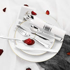 Supernal 60 Pack Silver Plastic Silverware,Pre Rolled Silverware,Premium Disposable Silver Cutlery,Suit for Wedding,Catering Event,Birthday,Party