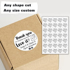 Custom Logo Stickers for Business, Personalised Logo Labels - Any Shape, Waterproof Vinyl Perfect for Branding & Packaging