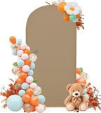 Wedding Arch Cover 7.2FT Arch Backdrop Cover Spandex Fitted Arch Cover for Round Top Chiara Backdrop Stand Covers for Wedding Birthday Party Baby Shower Banquet Ceremony Decoration