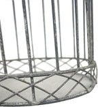 Rustic Farmhouse Metal Planter Holder Vintage Birdcage Candle Holder Distressed Deractive Flower Stand for Wedding Decor Party Centerpieces Garden Home Patio Outdoor Indoor Decor
