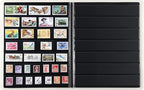 MUDOR Stamp Collecting Album, 7 Rows Pockets Stamp Book for Collectors, 10 Sheets Stamp Stockbook