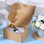 Qilery 100 Pcs Shipping Boxes Cardboard Gift Corrugated Cardboard Brown Boxes Mailer Packaging for Mailing Small Business Present (11 x 8 x 5 Inches)