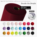 Burgundy Tulle Fabric Rolls 54 Inch by 40 Yards Tulle Bolt Spool for Wedding Decorations DIY Tutu Baby Shower Table Skirt Ceiling Decor Birthday Party Craft Supplies