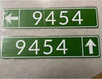 Custom Street Signs, Reflective Option, Single/Double Sided, Outdoor Metal Signs with Direction Arrow, Personalized Rust Free Aluminum, UV Protected & Weatherproof - 4x18 Inch