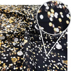 WOLADA Black and Gold Backdrop Golden Glitter Backdrop for Photography Wedding Birthday Baby Shower Party Photo Studio 7x5FT 11176