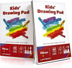 Umriox Drawing Pad for Kids, 6" x 9" Sketch Book, 2-Pack Sketch Pad (80 Sheets Each), 110gsm Acid-Free Drawing Paper, Glue-Bound Art Sketchbook for Kids' Classroom, Travel & School Art Supplies