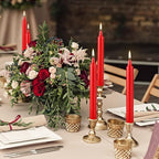 20PCS 4-inch Red Taper Candles for Decorative Use - Perfect for Christmas Events and Celebrations