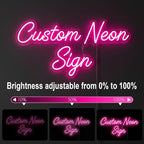 Custom Neon Signs for Wall Decor, Customized Name Light Sign for Wall, Led Signs Birthday Gifts for Loved One Kids Boys Girls, Neon Light Up Sign