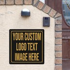 Custom Metal Signs - Personalized Signs for Office, Home, Bar - Indoor/Outdoor Use - 12"x12"