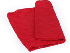 MDS Pack of 20 Wedding 12 x 108 inches Lace Table Runner for Wedding, Decorations for Birthday Parties, Banquets, Graduations, Engagements, and Runners fit Rectangle, Round Table- Red