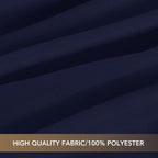 sancua Small Square Tablecloths 36x36 Inch - Navy Blue Table Cloth for Square or Round Tables, Washable Polyester Fabric Table Cover for Nightstand End Bedside Tables