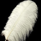 Beige Large Ostrich Feathers Bulk- 16-18 inches 10pcs for Wedding Party Centerpieces,Flower Arrangement and Home Decorations (Beige)