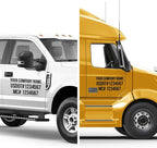 Custom USDOT Truck Decal, MC, Company Name & Registration Stickers, Vinyl Lettering Sticker for Auto Car Window, Vehicles, Doors, Trailer, Personalized, Trucking Letter Decals, Compliant 2" High