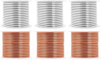 Mandala Crafts 13 Gauge Anodized Aluminum Craft Wire for Jewelry Making - 300 FT Colored Flexible Silver Copper Tone Wire - Bendable for Bonsai Armature Crafting Sculpting