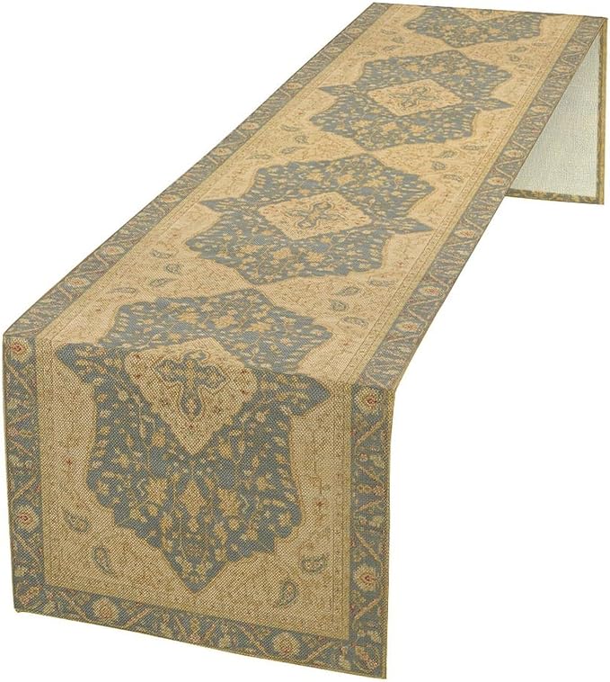 Boho Table Runner,Vintage Geometric Traditional Textured Rustic Farmhouse Bohemia for Home Farmhouse Kitchen Table Dining Coffee Room Garden Party Wedding Decor 13x72in