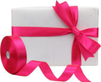 Hot Pink Solid Satin Ribbon 1 Inch 50 Yards Solid Polyester Fabric Ribbon for Gift Wrapping Wedding Christmas Baby Shower Birthday Party Decoration Handmade Immortal Flower Craft